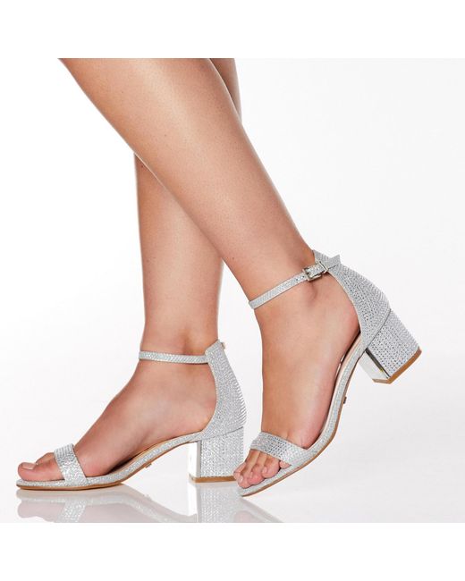 diamante sandals wide fit