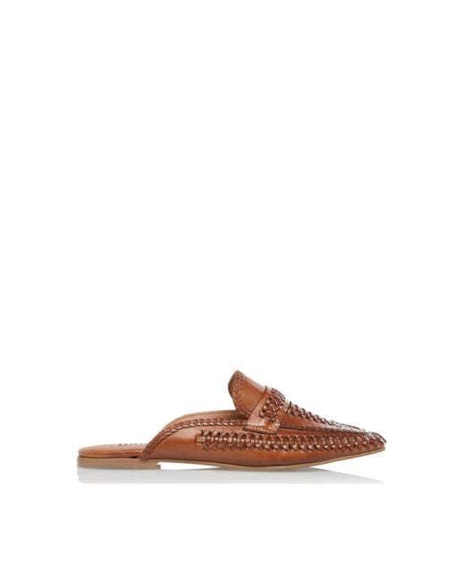 Dune Brown 'gigys' Leather Loafers