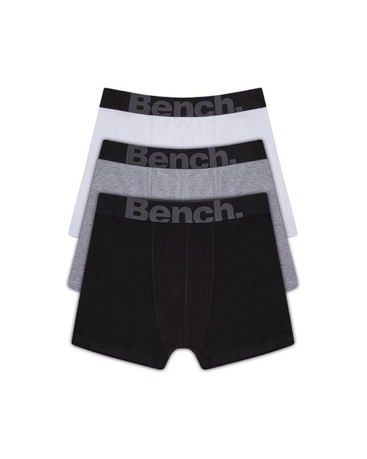 Bench Gray 3 Pack 'conan' Cotton Rich Boxers for men