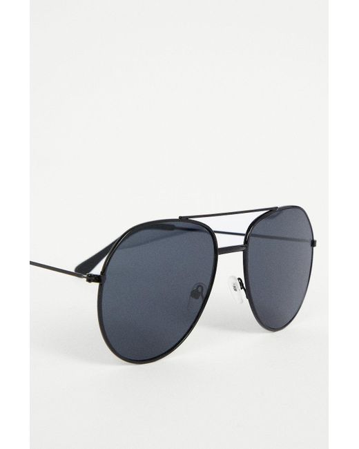 Warehouse Blue Aviator Sunglasses