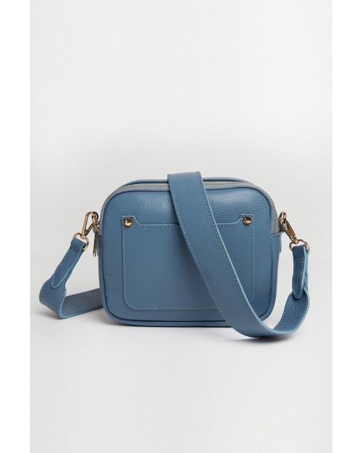 Betsy & Floss Blue Crossbody Bag With Nautical Strap