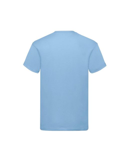 Fruit Of The Loom Blue Original Short Sleeve T-shirt for men
