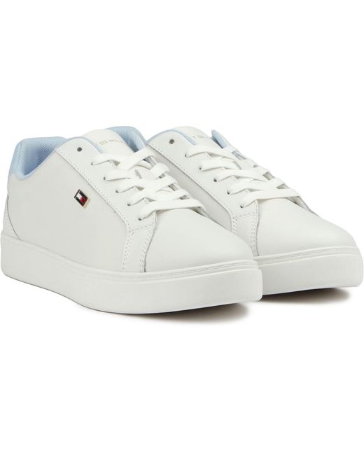 Tommy Hilfiger White Flag Court Sneaker Trainers