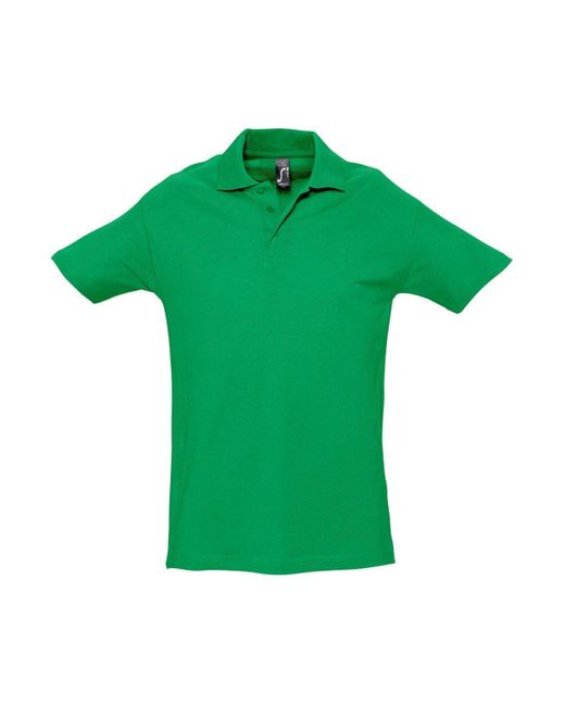 Sol's Green Spring Ii Short Sleeve Heavyweight Polo Shirt for men