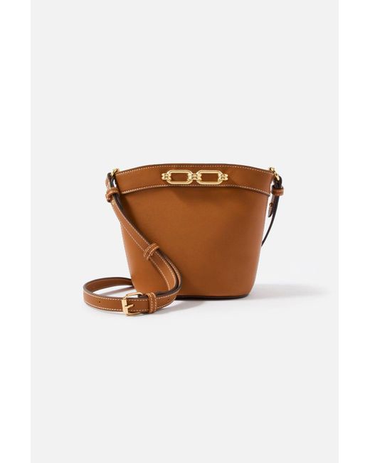 Accessorize Brown 'danielle' Detail Cross-body Bag