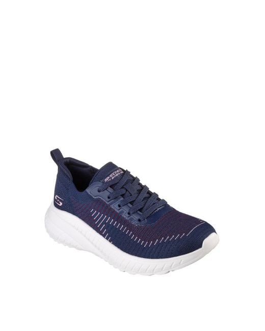 Skechers Blue Bobs Sport Squad Chaos - Renegade Parade Trainers
