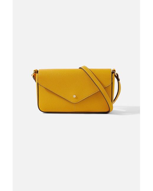 Accessorize Yellow Envelope Charm Cross-body Bag
