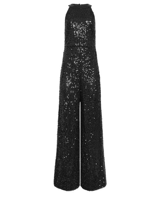 Long Tall Sally Brown Tall Sequin Jumpsuit