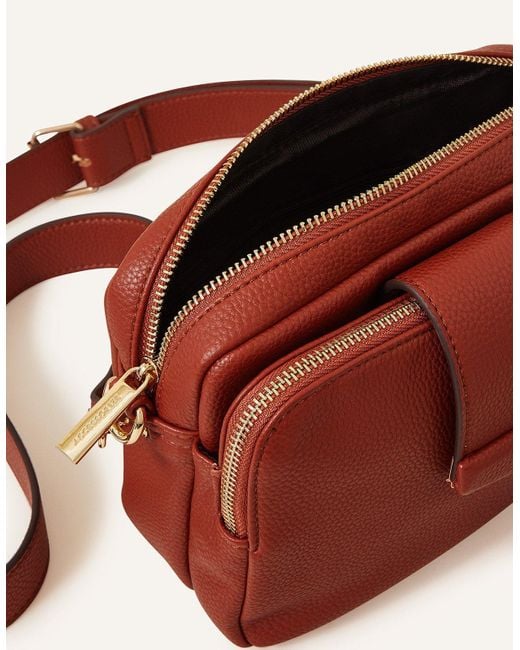 Accessorize Red Functional Cross-body Bag