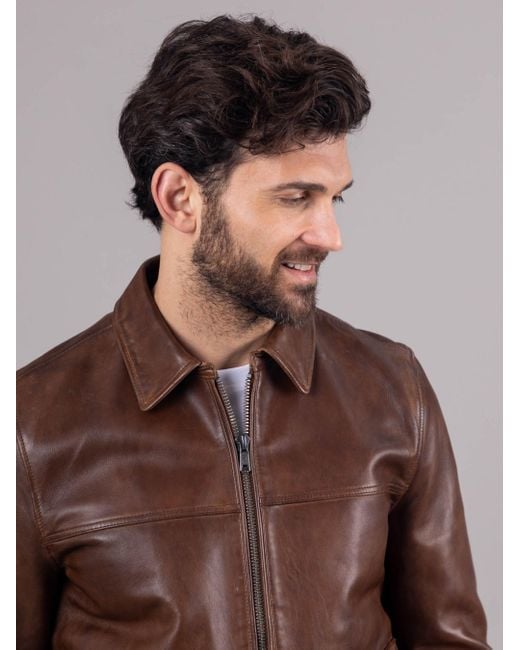 Lakeland Leather Brown 'hesket' Leather Jacket for men