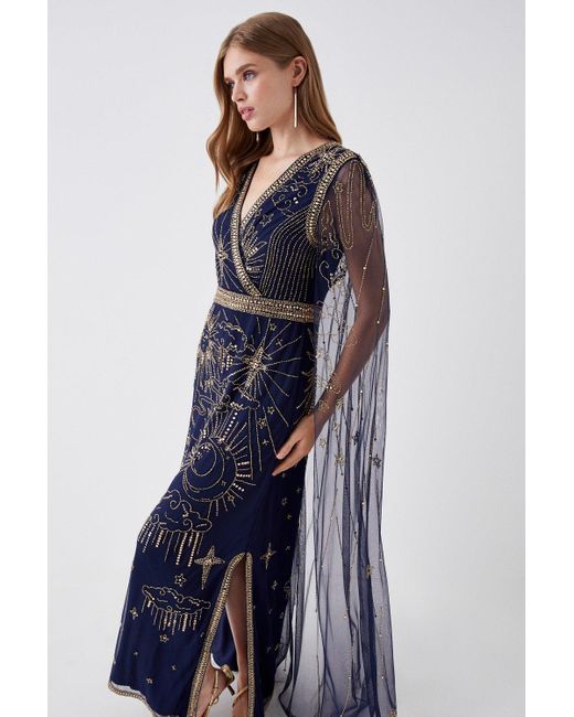 Coast navy long dress top