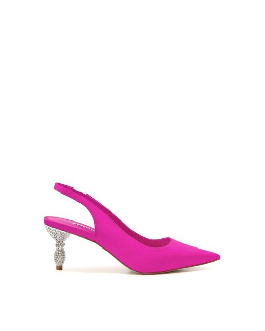 Dune Pink 'cristal' Court Shoes