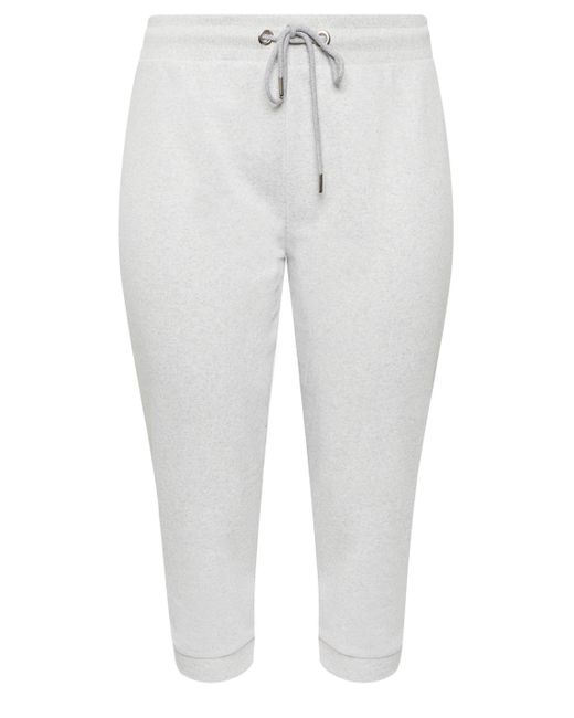 Yours White Cropped Joggers