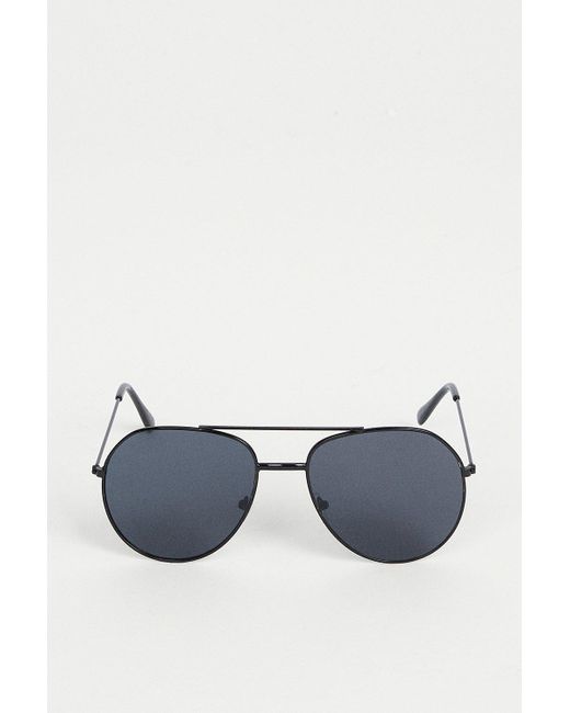 Warehouse Blue Aviator Sunglasses