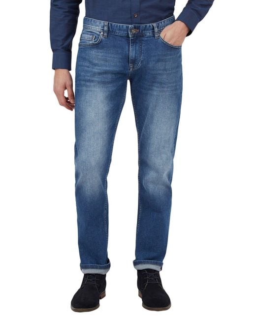 Jeff Banks Light Blue Straight Fit Jean for men