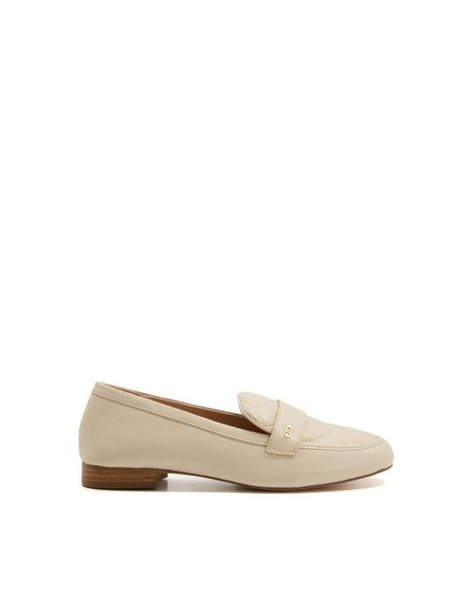 Dune Natural 'grada' Leather Loafers