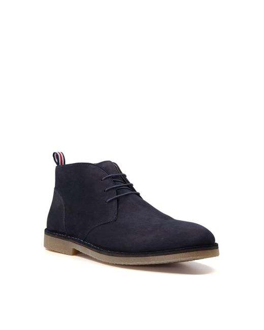 Dune cash Lace Up Chukka Boots in Blue for Men Lyst UK