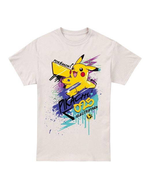 Pokemon Blue Pikachu 025 T-shirt for men