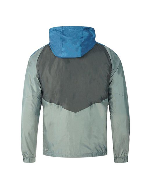 PUMA Blue Reactive Lined Tricot Woven Grey Jacket for men