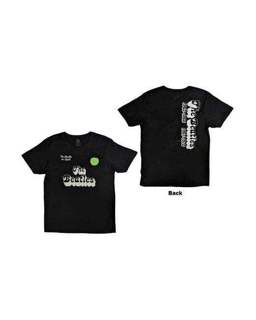 The Beatles Black 70s Logo T-shirt for men