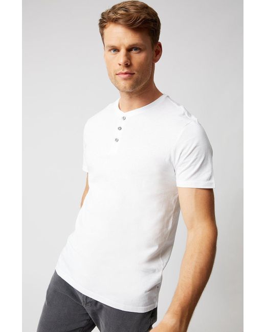 Burton White Grandad T-shirt for men