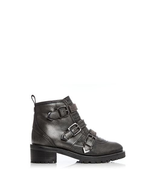 Moda In Pelle Black 'bexxie' Leather Ankle Boots