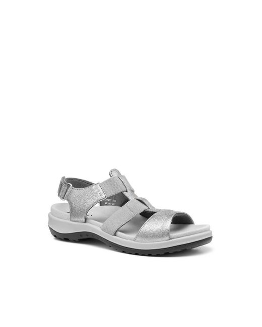 Hotter White 'stride' Gladiator Sandals