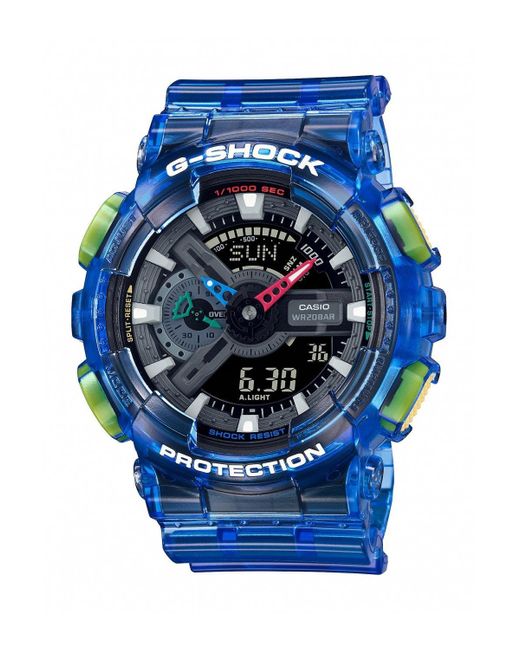 G-Shock Blue Joytopia Plastic/resin Classic Combination Watch - Ga-110jt-2aer for men