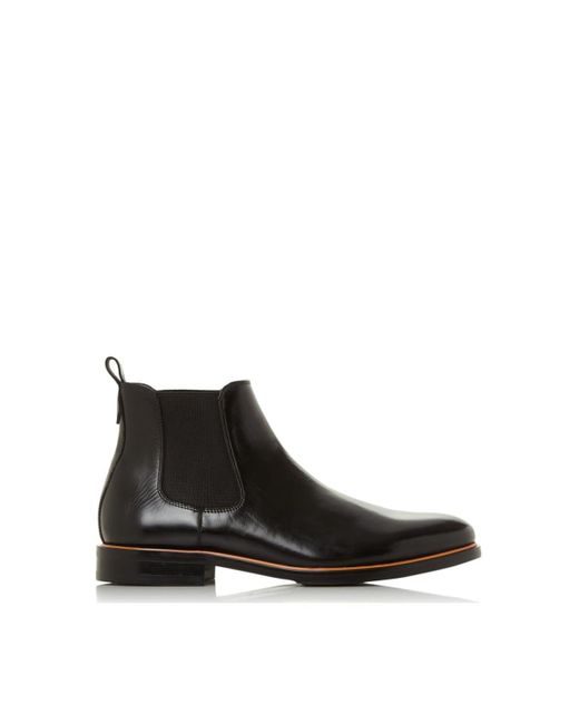 Dune Black 'melodys' Leather Chelsea Boots for men