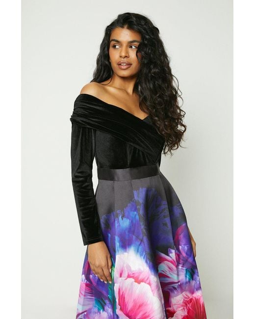 Coast red sales and black dress