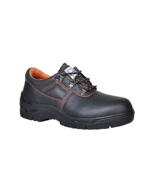 Portwest Black Steelite Ultra Leather Safety Shoes for men