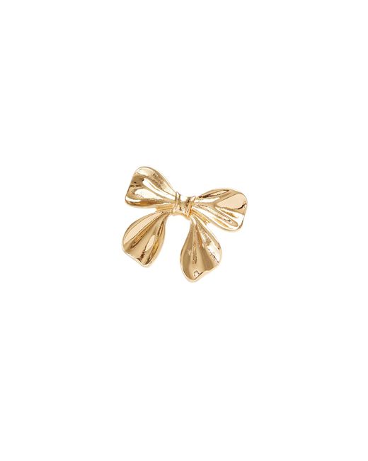Fable England White Gold Bow Brooch