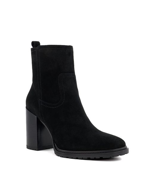Dune Black 'peng' Suede Ankle Boots