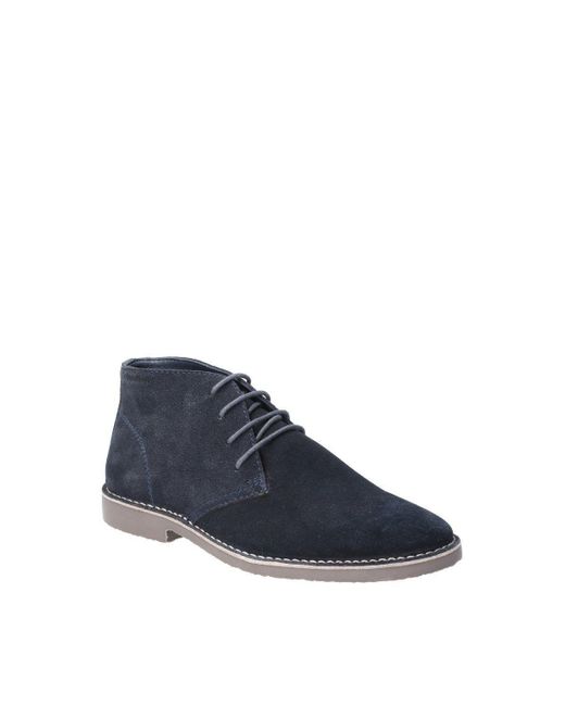 Hush Puppies Blue 'freddie' Suede Lace Shoes for men