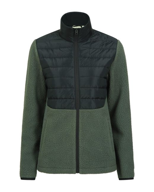 Mountain Warehouse Green Dale Padded Jacket Fleece Zip Coat With Pockets