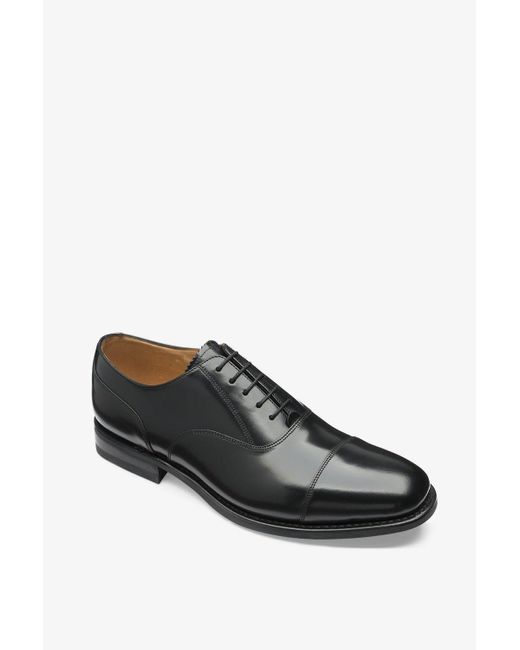 Loake Black '300' Capped Oxford Shoes for men