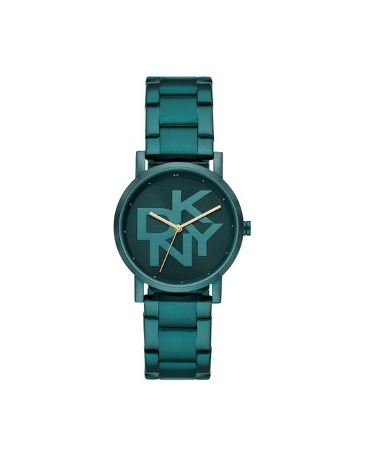 DKNY Green Aluminium Fashion Analogue Quartz Watch - Ny6630
