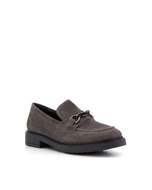 Dune Gray 'gisella' Suede Loafers