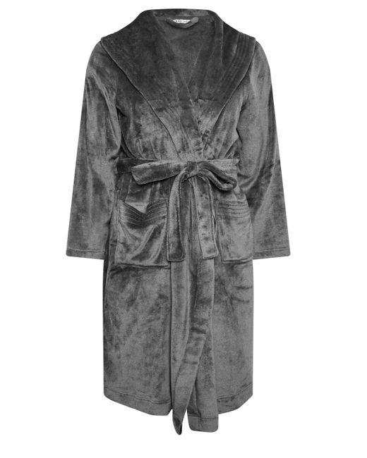 Yours Gray Shawl Dressing Gown