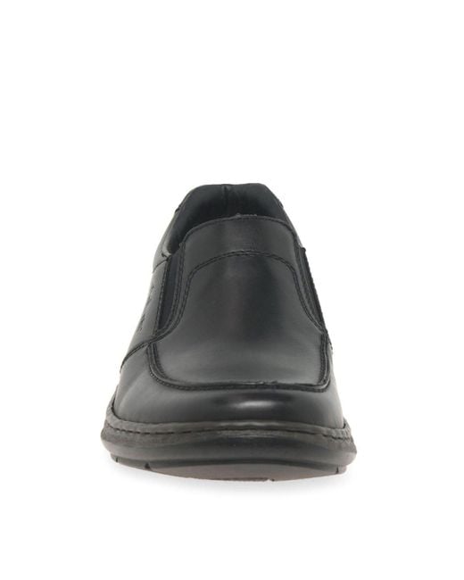 Rieker Black 'fulham' Casual Slip On Shoes for men