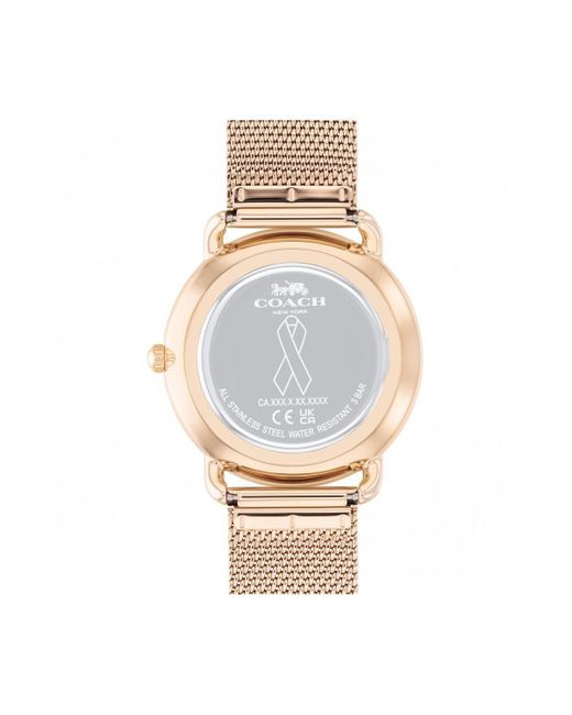 COACH Pink Elliot Stainless Steel Fashion Digital Quartz Watch - 14504212