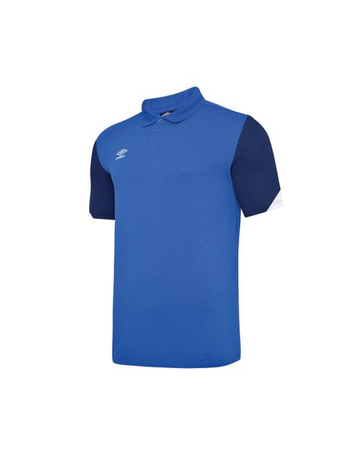 Umbro Blue Total Training Poly Polo for men