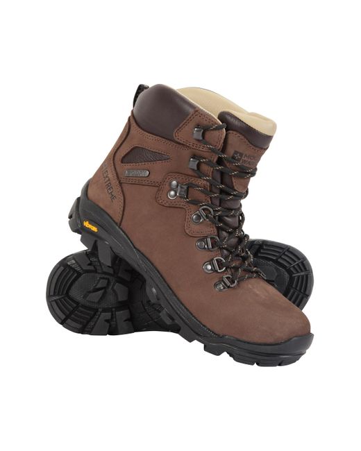 Mountain Warehouse Brown Odyssey Extreme Waterproof Boots Vibram Shoe