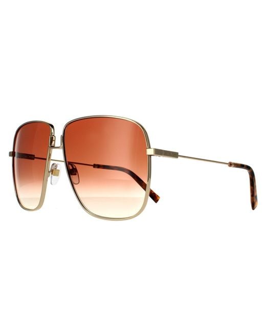 Givenchy Square Gold Brown Gradient Gv7183/s Sunglasses