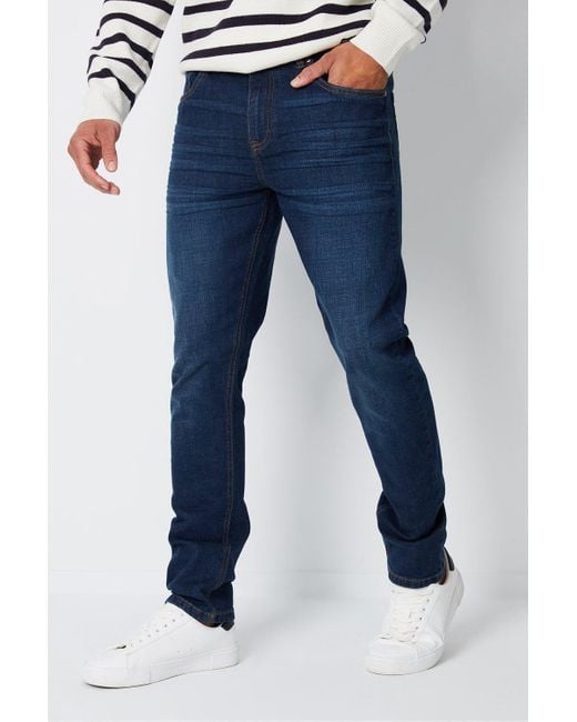 Threadbare Blue 'islington' Slim Fit Jeans With Stretch for men