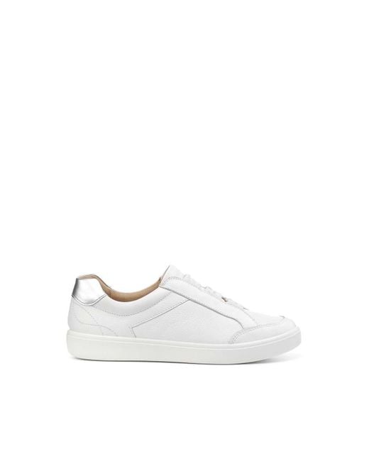 Hotter White Extra Wide 'noah' Deck Shoes