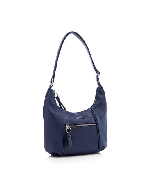 PRINCIPLES Blue Faux Leather Scoop Shoulder Bag