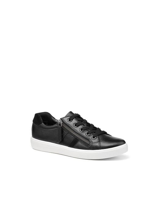 Hotter Black Wide Fit 'chase Ii' Deck Shoes