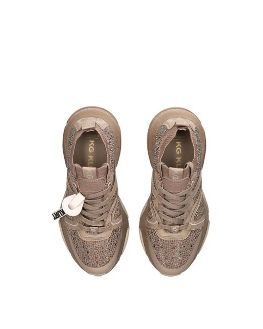 KG by Kurt Geiger Brown 'lexi Knit Bling' Trainers