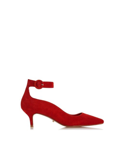 Dune Red 'bestte' Suede Court Shoes